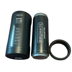 BrüMate Hopsulator Slim Can Cooler 12 Oz Matte Black